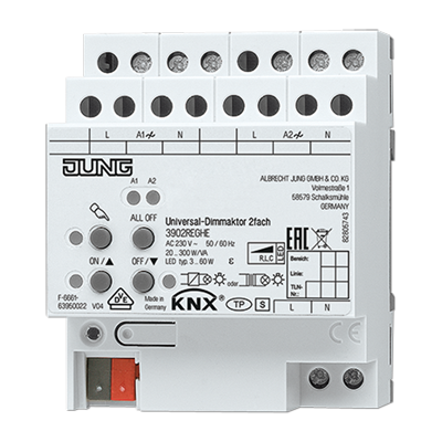 Димер універсальний LED KNX, 2 канали