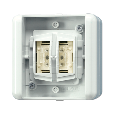 Кнопковий подвійний вимикач KNX, 2 канали