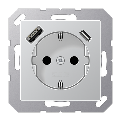 Розетка SCHUKO з USB тип AC