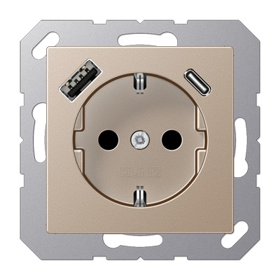 Розетка SCHUKO з USB тип AC
