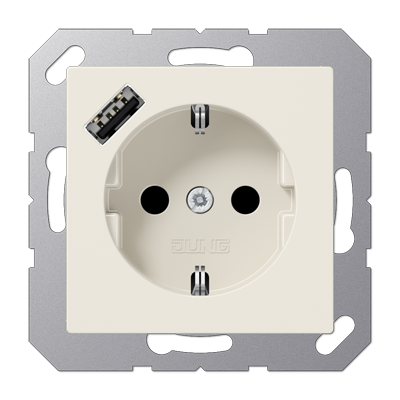 Розетка SCHUKO з USB тип A