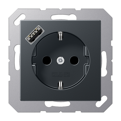 Розетка SCHUKO з USB тип A
