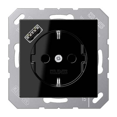 Розетка SCHUKO з USB тип A