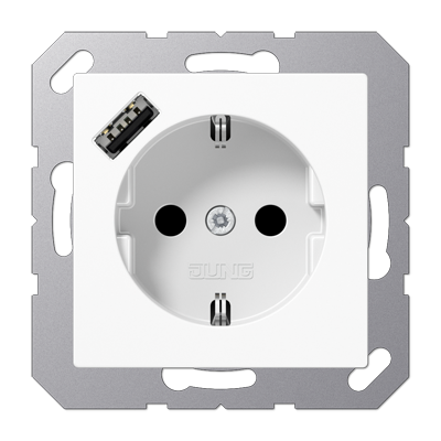 Розетка SCHUKO з USB тип A
