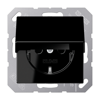 Розетка SCHUKO з кришкою