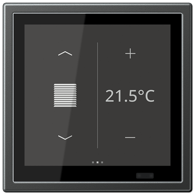 Кімнатний контролер LS TOUCH KNX з рамкою