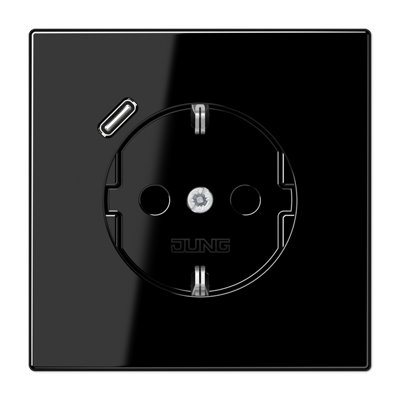 Розетка SCHUKO з USB тип C