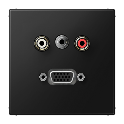Мультимедійна розетка RCA/TRS/VGA