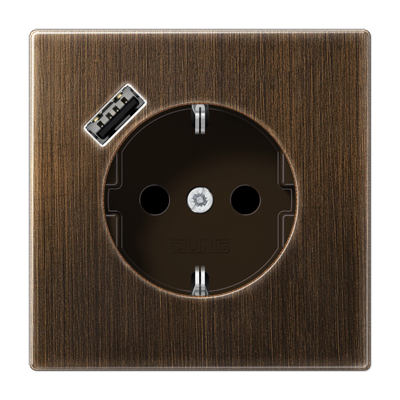 Розетка SCHUKO з USB тип A