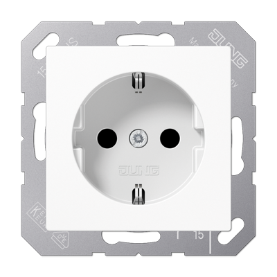 Розетка SCHUKO SILVER PLUS